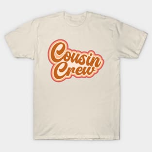 Cousin Family Matching Typography Retro Vintage T-Shirt